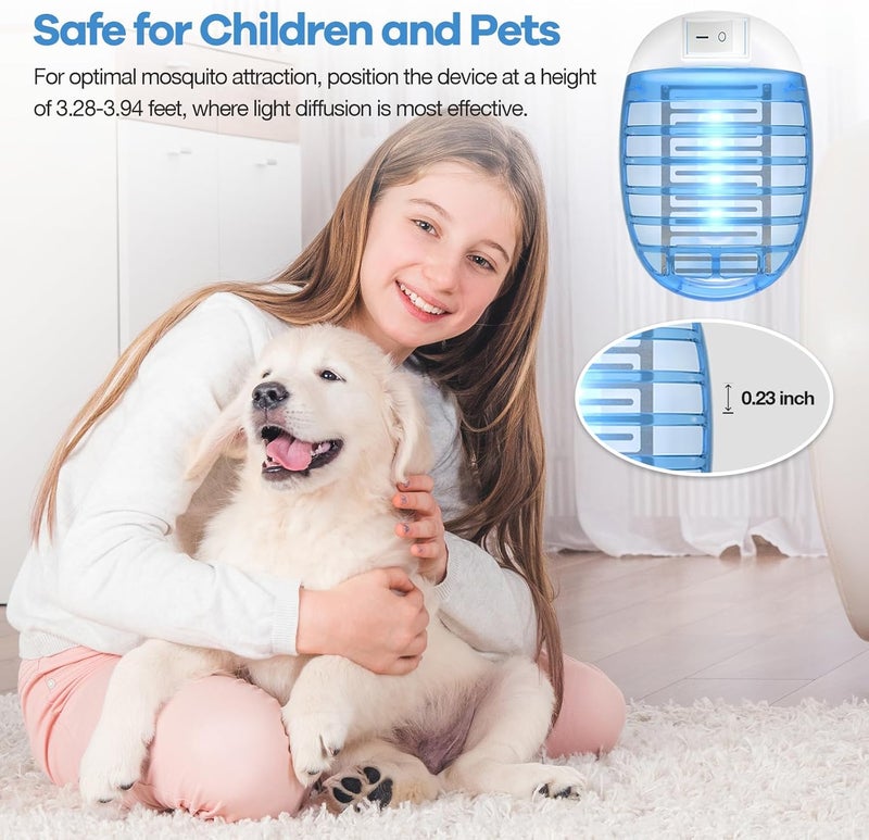 NYATNO Indoor Bug Zappers, Mosquito Killer Indoor, Insect Traps for Home Mosquito Zapper for Baby & Pets, Kitchen, Living Room, Bedroom, Baby Room, Office (6 Pack) - Image 5